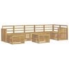 vidaXL Outdoor Sofa Set 8 pcs White 59 x 59 x 37 cm Solid Acacia Wood