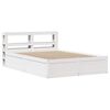 vidaXL Bed Frame with Headboard White 120x200 cm Solid Wood Pine