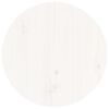 vidaXL Coffee Table White &Oslash; 40x60 cm Solid Wood Pine