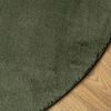 vidaXL Rug HUARTE Short Pile Soft and Washable Forest Green &Oslash; 120 cm
