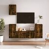 vidaXL 5 Piece TV Cabinet Set Smoked Oak Engineered Wood