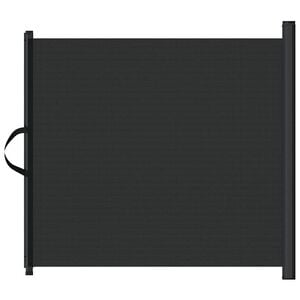 vidaXL Retractable Pet Gate Black 82.5x125 cm