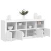 vidaXL Sideboard with LED Lights White 163x37x67 cm