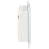 vidaXL LED Bathroom Mirror Cabinet High Gloss White 60x12x45 cm Acrylic