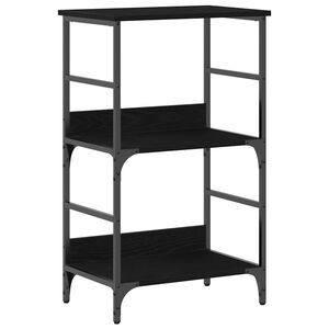 vidaXL Bookshelf Black Oak 50 x 33 x 82 cm Engineered Wood