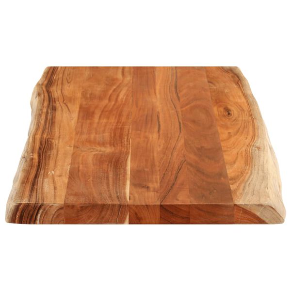 vidaXL Table Top 100x60x3.8 cm Rectangular&nbsp;Solid Wood Acacia Live Edge