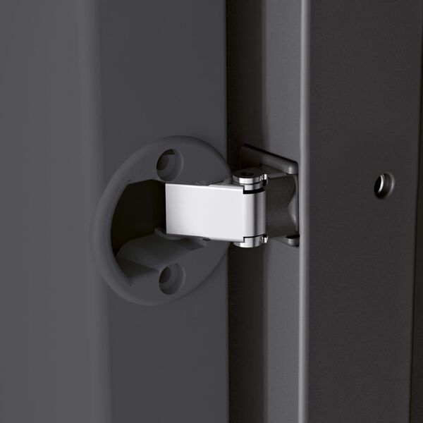 Keter Low Storage Cabinet Garage XL Black and Sliver 99 cm