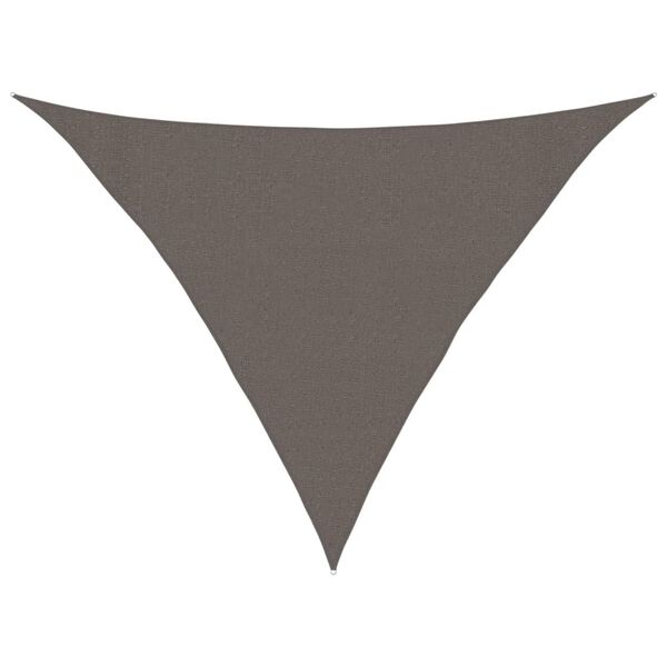 vidaXL Sunshade Sail 160 g/m&sup2; Anthracite 3x3x4.2 m HDPE