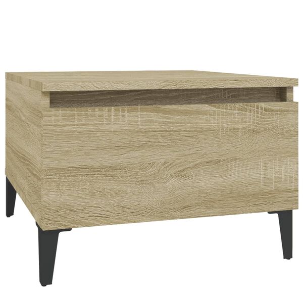 vidaXL Side Table Sonoma Oak 50x46x35 cm Engineered Wood