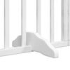 vidaXL Dog Gate with Door Foldable 6 Panels White 300 cm&nbsp;Poplar Wood
