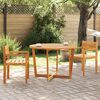 vidaXL Garden Dining Table Round Ø110x75 cm Solid Wood Acacia
