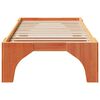 vidaXL Bed Frame Brown 100 x 200 cm Solid Pine Wood
