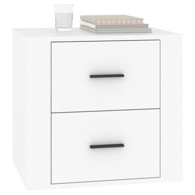vidaXL Bedside Cabinet White 50x39x47 cm