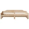 vidaXL Daybed with Trundle without Mattress 90x190 cm Single Solid Wood