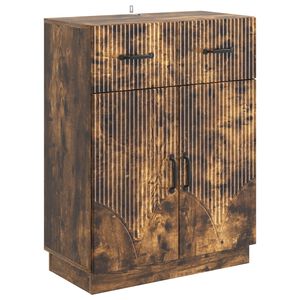 vidaXL Sideboard Smoked Oak 66 x 34.5 x 87 cm Engineered Wood