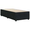 vidaXL Bed Frame without Mattress Black Single Velvet