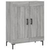 vidaXL Highboard Grey Sonoma 69.5x34x180 cm Engineered Wood