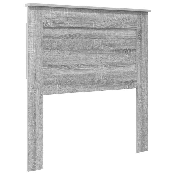 vidaXL Headboard with Headboard Grey Sonoma 75 cm Engineered Wood