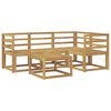 vidaXL Outdoor Sofa Set 5 pcs White 59 x 59 x 37 cm Solid Acacia Wood