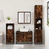 vidaXL Bathroom Sink Cabinet Smoked Oak 80x33x60 cm Engineered Wood