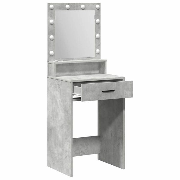 vidaXL Dressing Table Concrete Grey 50 x 41 x 135 cm Engineered Wood