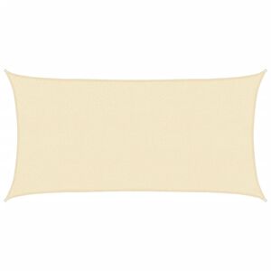 vidaXL Sunshade Sail HDPE Rectangular 2x4 m Cream