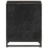 vidaXL Bedside Cabinet Black 40x30x50 cm Solid Acacia and Mango Wood