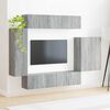 vidaXL TV Wall Cabinet Set Wall-mounted 6 pcs Grey Sonoma