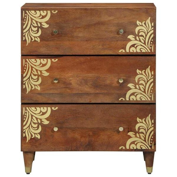 vidaXL Sideboard Brown 60 x 33 x 75 cm Solid Mango Wood