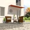 vidaXL Retractable Awning 300x150 cm Orange and Brown