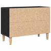 vidaXL TV Cabinet Black Oak 69.5 x 30 x 50 cm Engineered Wood