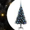 vidaXL Christmas Tree Black 120 cm PVC