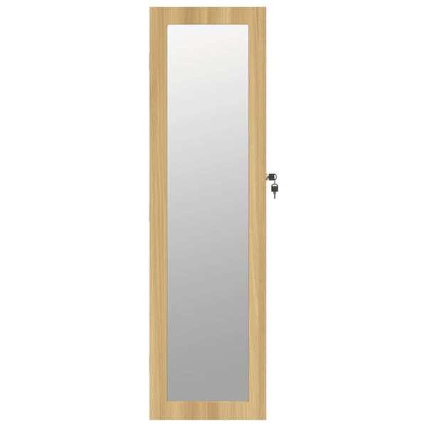 vidaXL Mirror Jewellery Cabinet Wall Mounted 30x8.5x106 cm