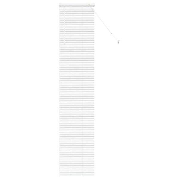 vidaXL Window Blind with Curtains Manual White Aluminium