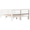 vidaXL Bed Frame with Headboard without Mattress White 120x190 cm Small Double