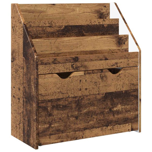 vidaXL Kids Bookshelf Old Wood 60 x 29.5 x 69 cm Engineered Wood