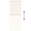 vidaXL Zebra Blind Marble Beige 60x100 cm Fabric Width 55.9 cm Polyester