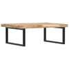 vidaXL Basin Shelf Wall Mounted Steel and Solid Wood Acacia