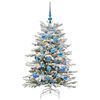 vidaXL Artificial Hinged Christmas Tree White 120 cm PE and PVC