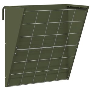 vidaXL Hanging Hay Feeder Olive Green 61 x 33 x 66 cm 5 kg