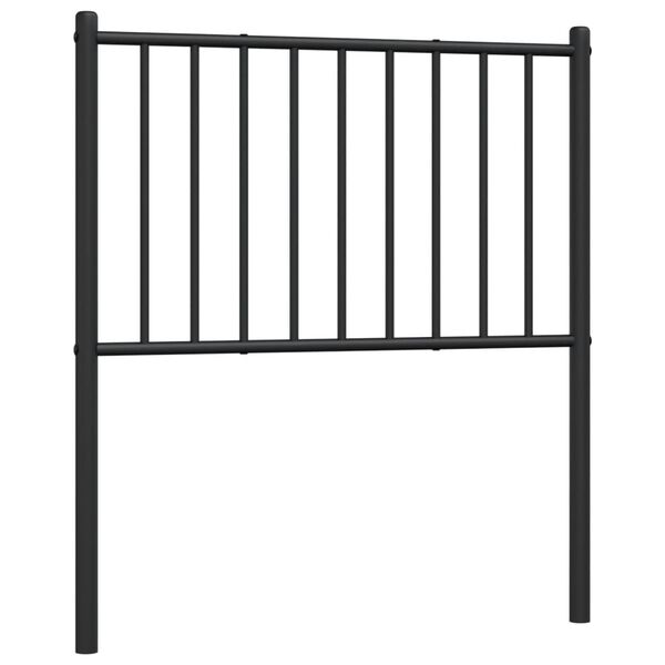 vidaXL Metal Replace Headboard Black 75 cm