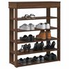 vidaXL Shoe Rack Brown Oak 80x30x98 cm Engineered Wood