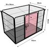 FLAMINGO Dog Kennel Kazan S 93x59x64 cm Black
