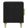 vidaXL Bedside Cabinet Black Oak 40 x 40 x 50 cm Engineered Wood