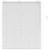 vidaXL Venetian Blind White 140 x 160 cm 35 mm Solid Paulownia Wood