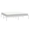 vidaXL Metal Bed Frame without Mattress White 180x200cm