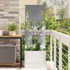 vidaXL Garden Privacy Screen Sliver 50 x 140 cm Stainless steel