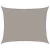 vidaXL Sunshade Sail 160 g/m&sup2; Rectangular Light Grey 6x8 m HDPE