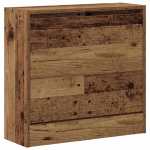 vidaXL Shoe Cabinet 60 x 21 x 57 cm Engineered Wood Old Wood
