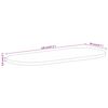 vidaXL Table Top 120x50x3.8 cm Oval Solid Wood Mango